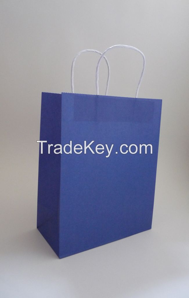 colorful kraft paper bag-blue