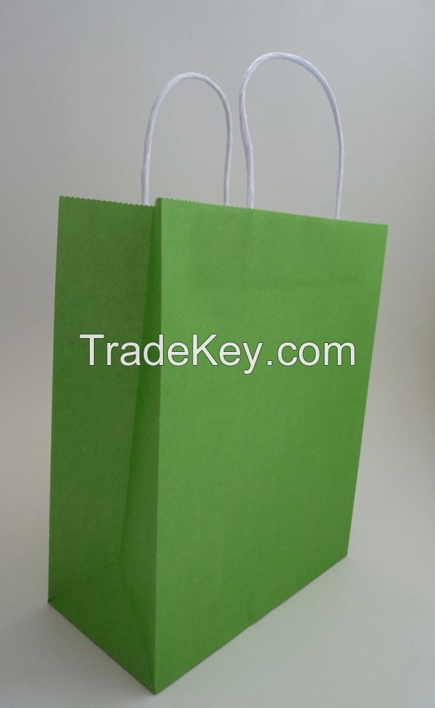 colorful kraft paper bag-green