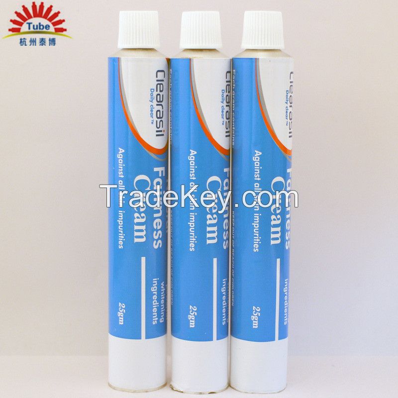 daily face wash cream packaging flexible aluminum tube