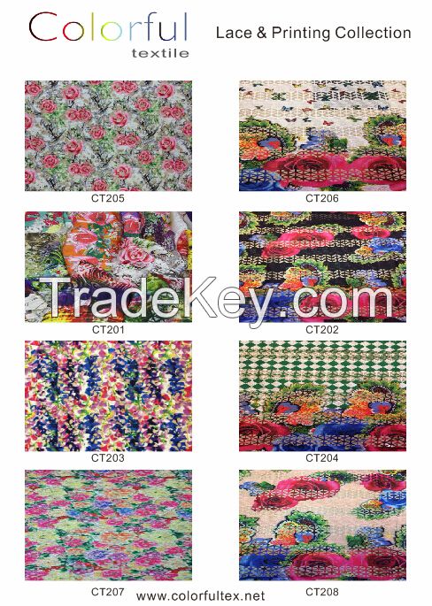 fashion printing knitted fabric