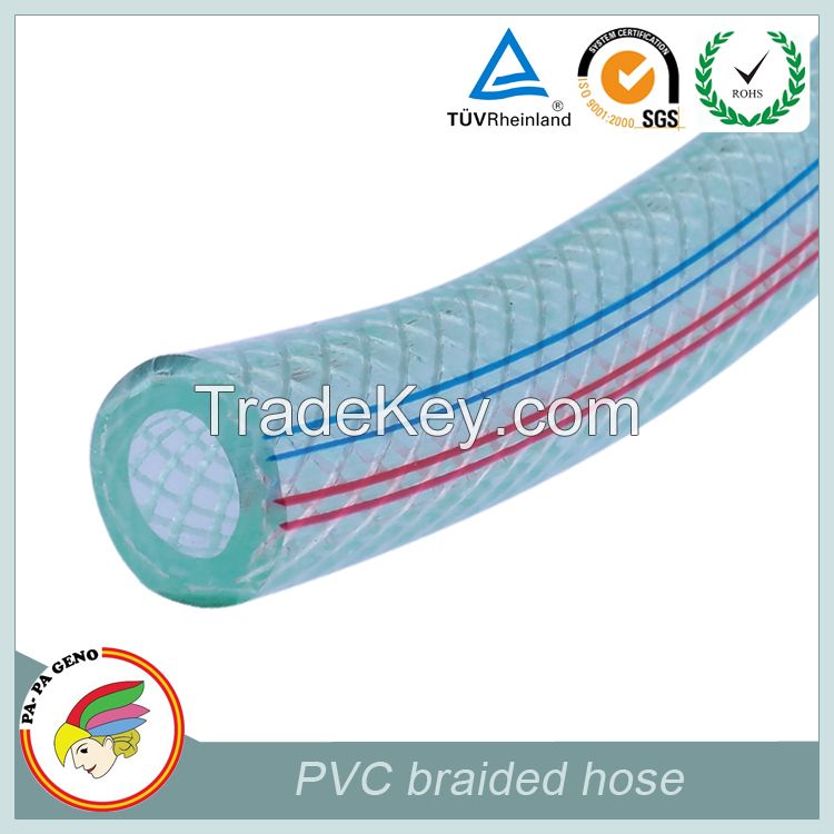 PVC fiber reinforced wire braided hose