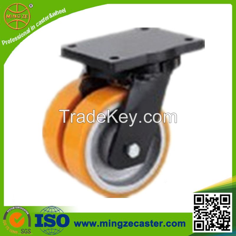 Dual Wheel Caster Extra Heavy Duty Castor Twin Wheel Swivel Caster