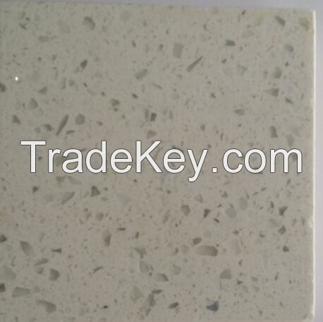 white color artificial quartz stone for countertop