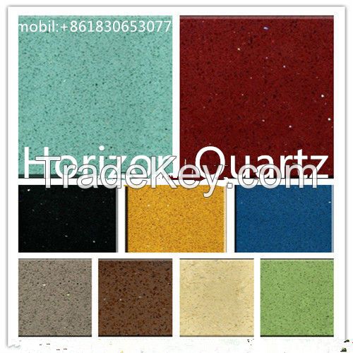 pure colorful quartz stone slab