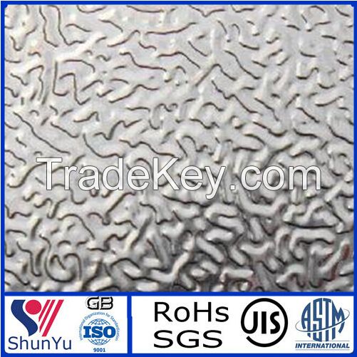 Aluminium Embossed Sheet with Bars pattern