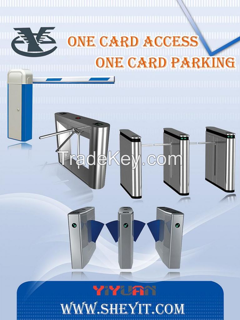 Waterproof Automatic Straight Swing Gate Turnstile made of 304 Brushed Stainless Steel