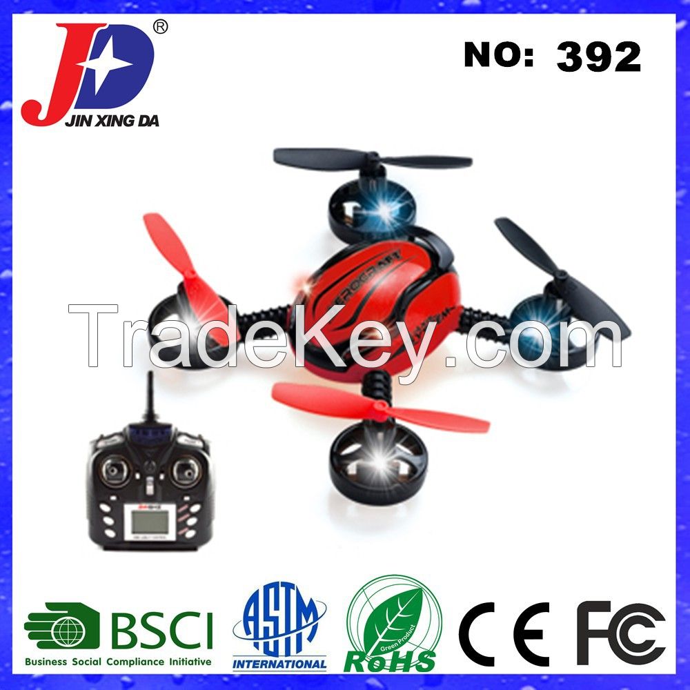 HOT Selling JXD392 4CH 2.4G 4-Aexs Aerocraft 6-Aexs Gyro Mini RC Quadcopter with Camera