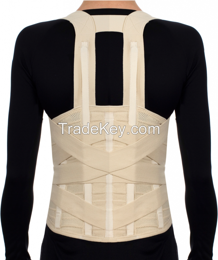 HIGH LUMBOSACRAL BRACE WITH ADDITIONAL SUPPORT MK03