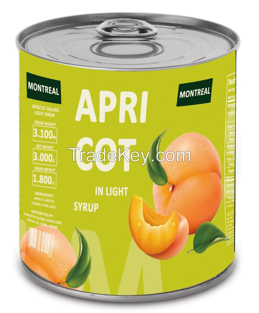 Canned Apricots in Light Syrup