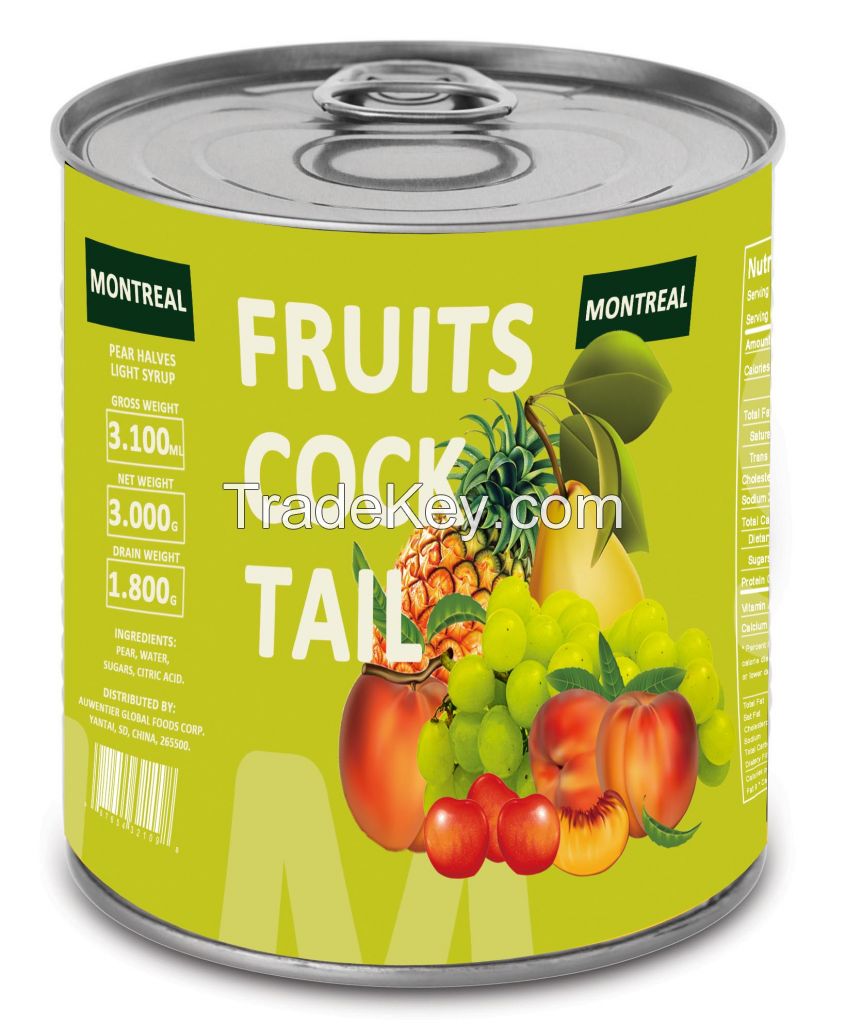 Canned Fruits Cocktail in Light Syrup