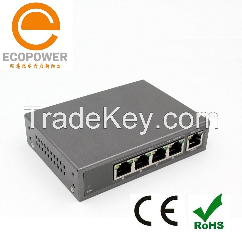 5 port 10/100Mbps Network POE power switch