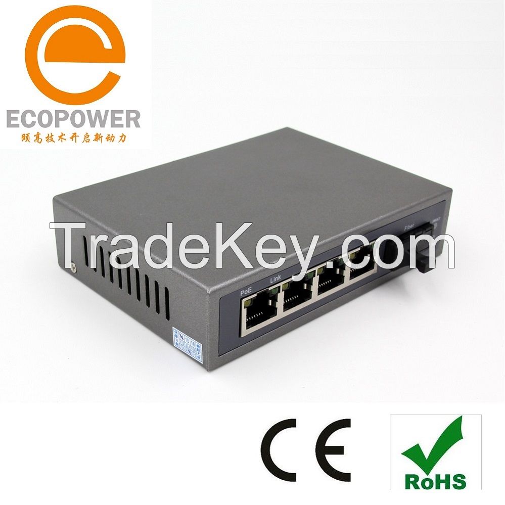 5 port 10/100Mbps high-performance POE power supply optical switch