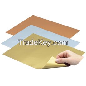printed foil paper in colors.double sides foil with paper middle inside,aluminum foil decorative use