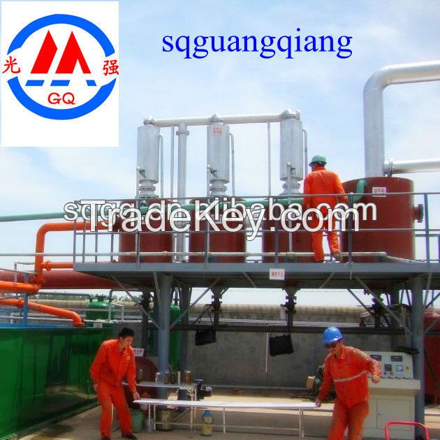 High oil yield crude oil distilllation plant and used engine oil recycling machine