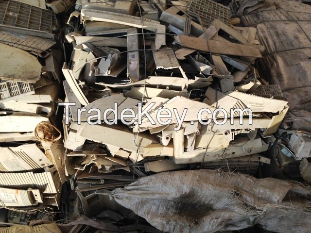 ABS, ABSFR, PCABSPS, PCFR, PCABSPVC, PS computer monitor scraps  in bales