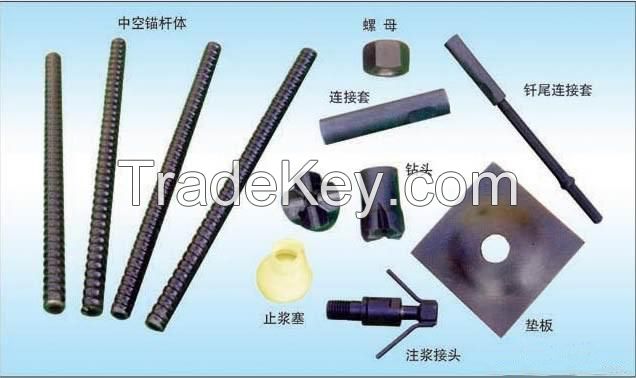 Hollow anchor bolt for slope stabilization