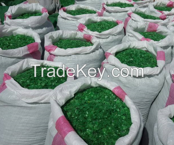 Pet Bottles Grade Green Flakes Hot/cold Washed