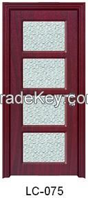 PVC Interior Door with glasses used for office
