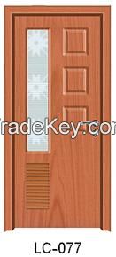 PVC Interior Door with glasses used for office