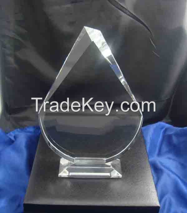 CHINA k9 blank crystal glass trophy award for business gifts