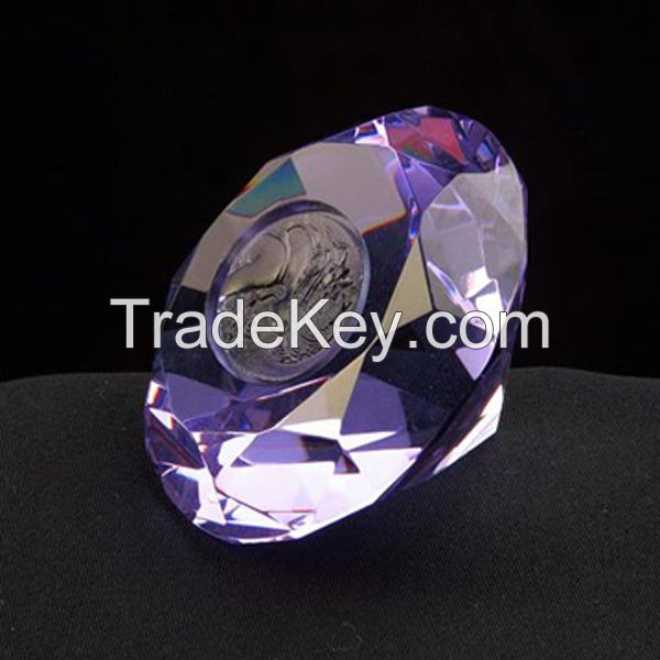 wedding decoration k9 crystal glass diamond for souvenirs gifts