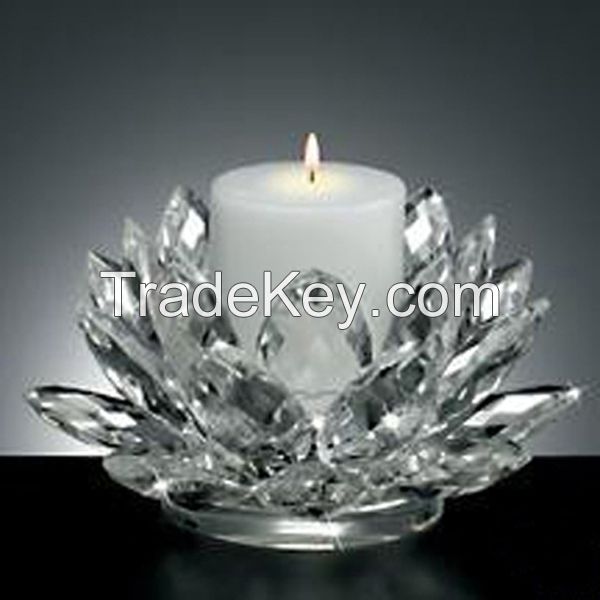 k9 blank crystal glass candle holder candlestick for religious gifts