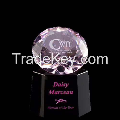 CHINA k9 blank crystal glass trophy award for business gifts