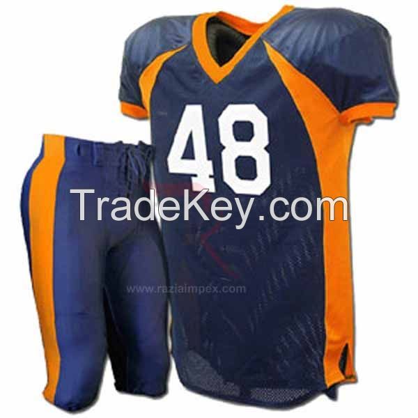 sublimated custom american football uniform