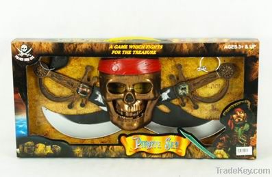 5PCS plastic pirate play set toys