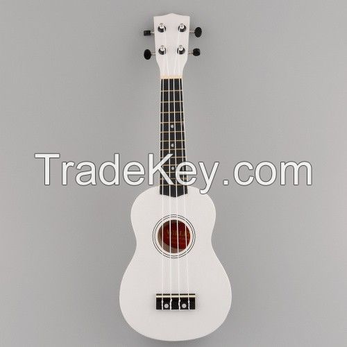 21 inch Acoustic Soprano Wood Hawaii Ukulele Musical Instrument Good Quality 4 String Guitar Children Gift Beach