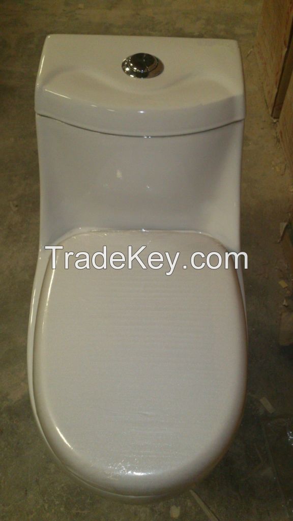 chaozhou ceramic bathroom washdown one piece toilet with S-trap 250mm/300mm