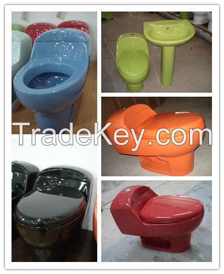 chaozhou ceramic bathroom siphonic one piece toilet with S-trap 300mm