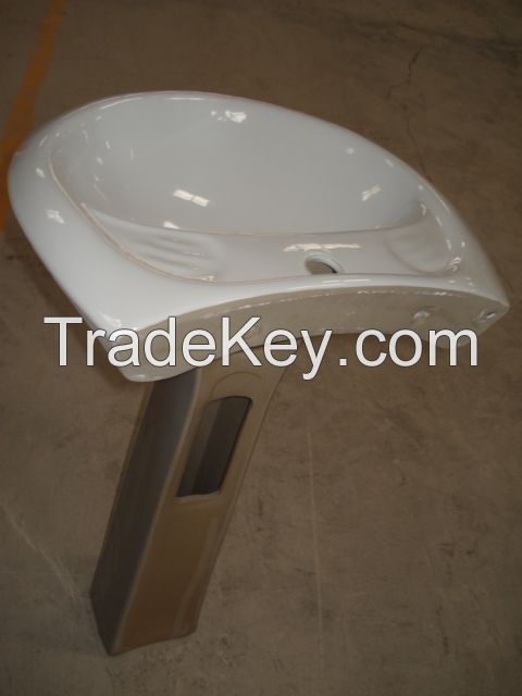 chaozhou ceramic bathroom basin with pedestal