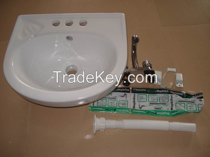 chaozhou ceramic bathroom popular ceramic wall-hung basin