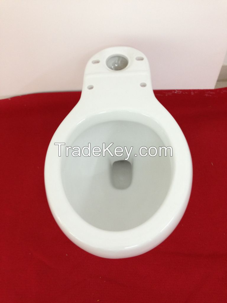 chaozhou economic ceramic bathroom Siphonic two piece toilet with S-trap 300mm