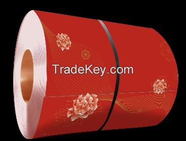 Colored Film Steel Sheet/Plate PCM VCM - Red Peony