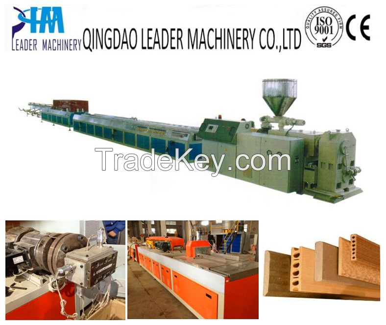 pvc wpc wood plastic profile extrusion line 