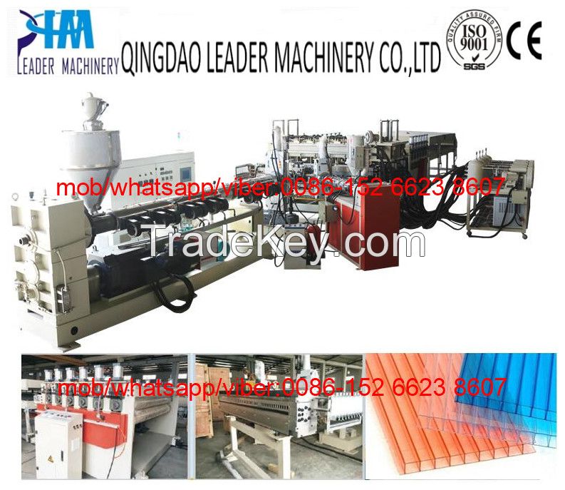 PC hollow sheet/sunshine roofing panel extrusion line