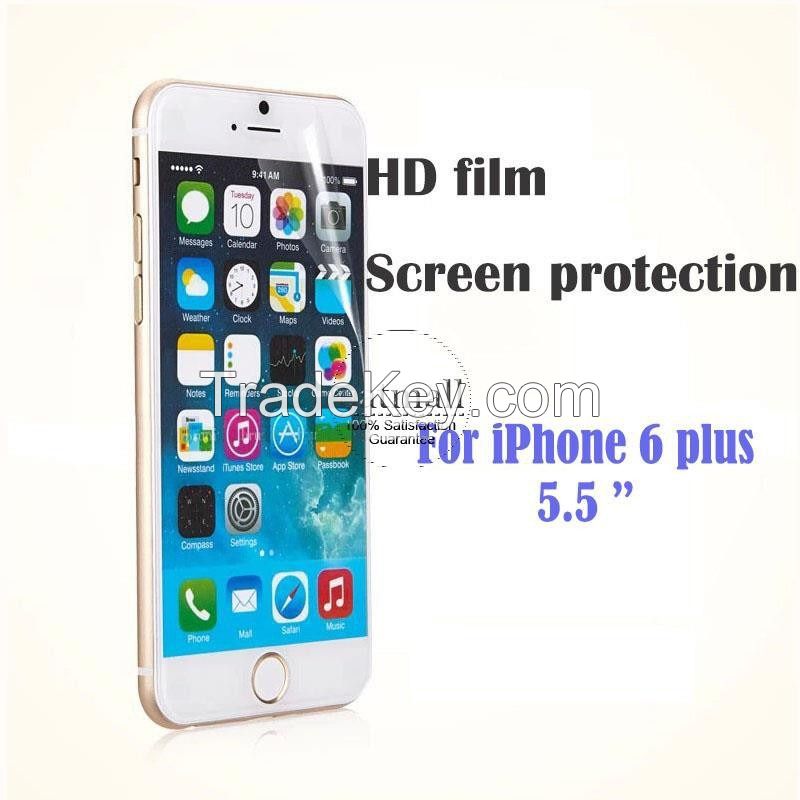 10Pcs/lot Screen Protection Film For iPhone6 + 5.5 inch Transparent HD Clear Screen Protector for Apple iPhone 6 plus 