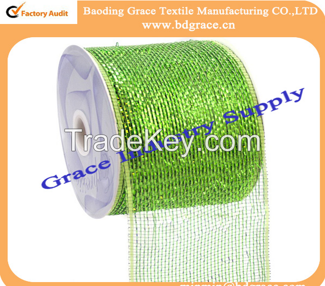 pp metallic colorful plastic material wrap net