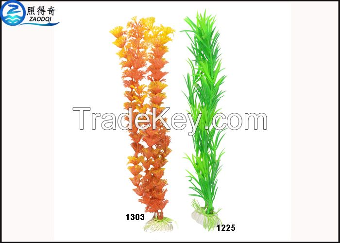 OEM Non-toxic Plastic Simulation Fish Plants / Aquarium Tank Plant