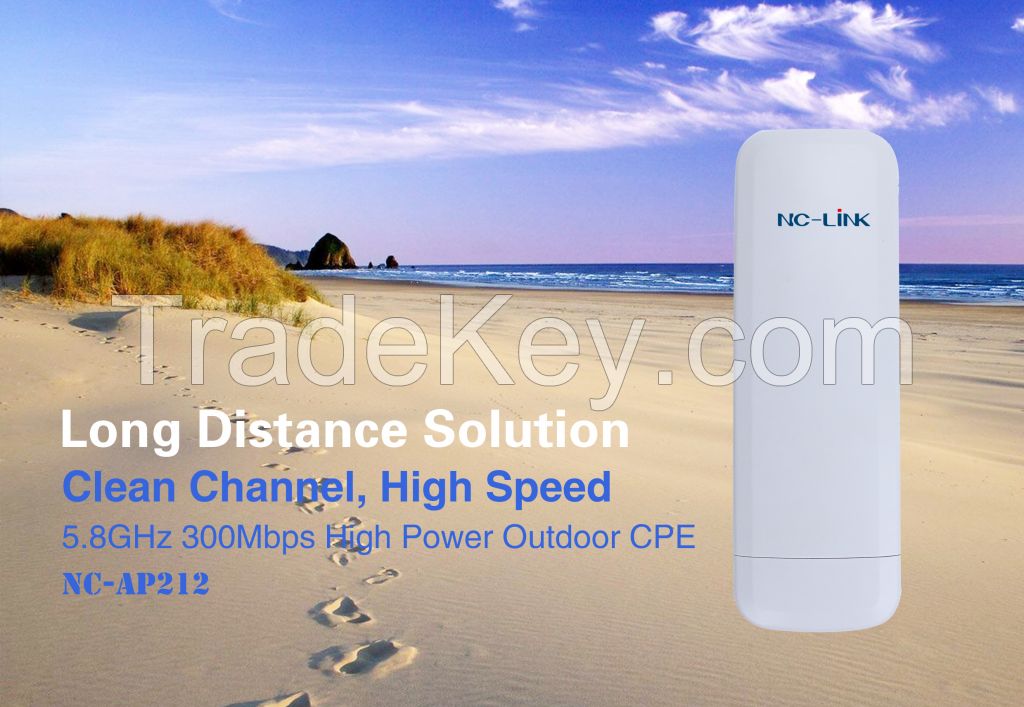 NC-AP212 is an 5.8G High Power Wireless outdoor CPE