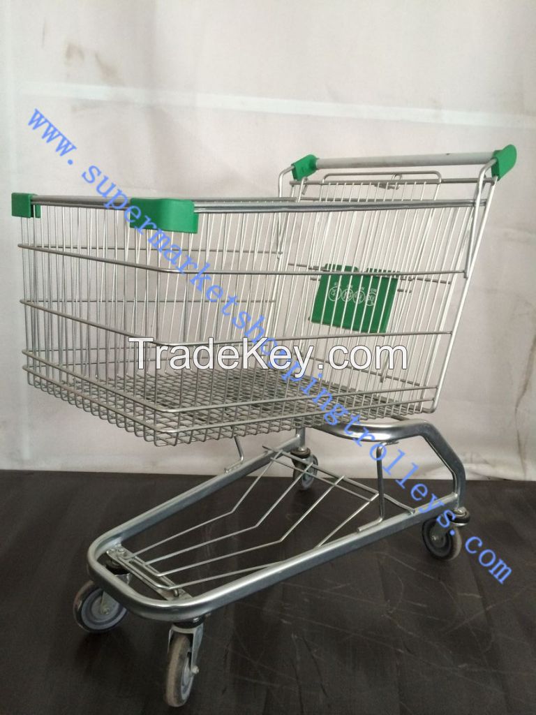 American style shopping trolley for supermarket