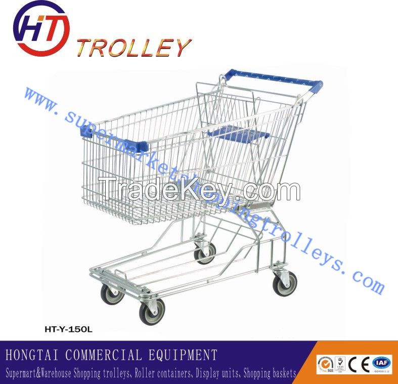 Asian style shopping trolley for supermarket