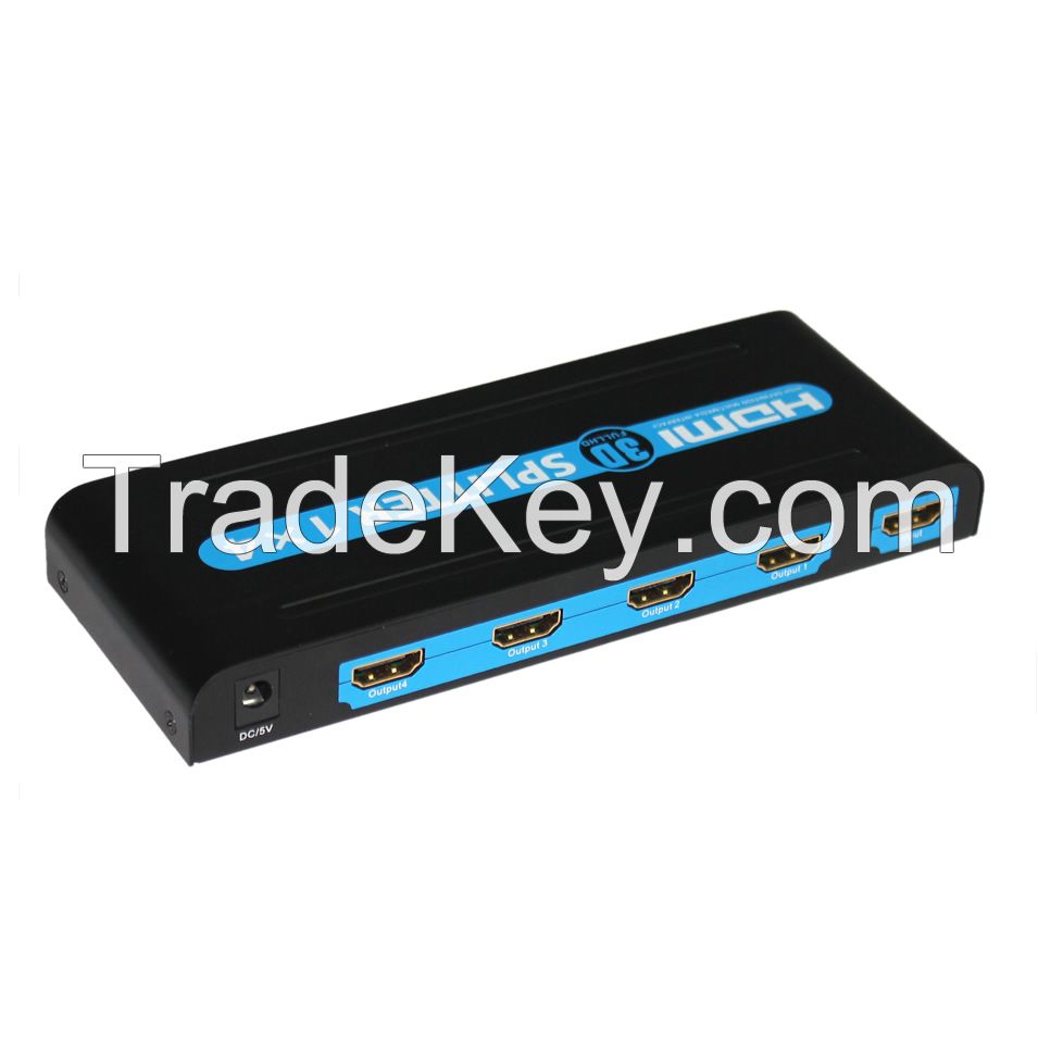 NEW Design 1X4 HDMI Splitter 3D splitter 