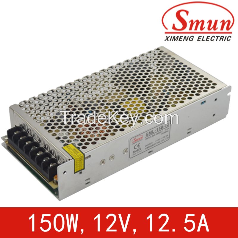 150W12V12.5A single output nonwaterproof ac/dc switching power supply with CE ROSH 2 year warranty for medical treatment