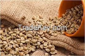 green washed arabica coffee