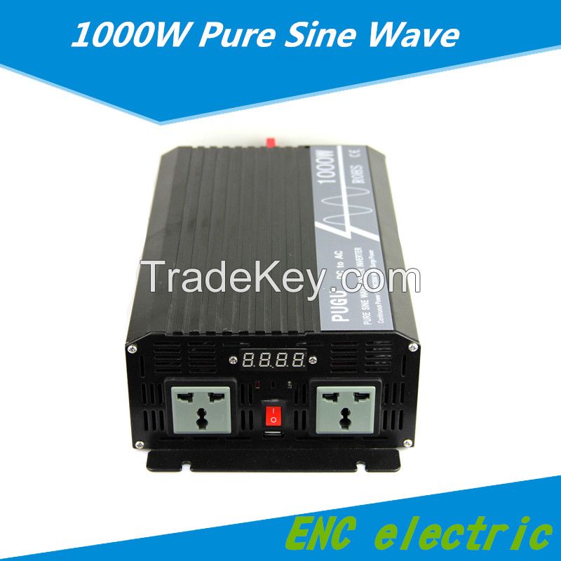 12/24/36/48v-110/220vac dc/ac pure sine wave solar home car power inverter with charge ups 5V2A USB universal socket