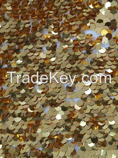 Multi color Hanging Sequins Fabric