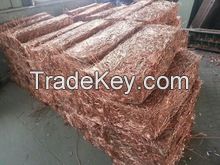 Bare Bright Copper Wire Scrap Cu 99.9%